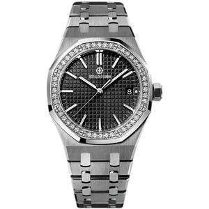 Shine Debut Fashion All-Match da uomo Diamond Watch Movimento automatico tutto stile aziendale in acciaio inossidabile