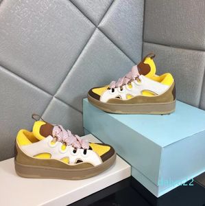 2022 basketskor lady snörning tränare man sneakers män casual designer sneaker 100% läder gym tjock botten plattform kvinnor stor storlek 35-45 US4-US111