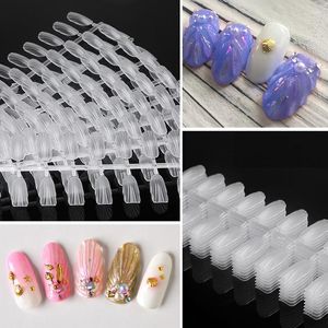 False Nails 240Pcs Transparent Natural Mermaid Seashell Nail Art Shell Fake Tips For UV Gel Polish Display Practice