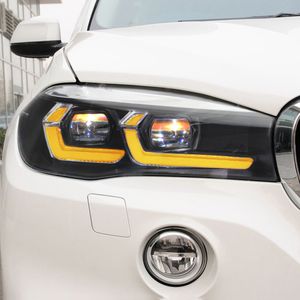 Bilhuvudlampa str￥lkastare Turn Signal Dynamic DRL DAYTIME Running Light Auto Part Lighting Accessories Front Lights For BMW X5 F15 X6 F16 F85