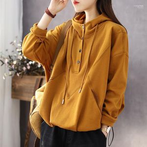 Women's Hoodies Women's & Sweatshirts Woman Casual Top Vintage Pullover Female Simple Autumn Thin Streetwear Sweatshirt Ladies Long