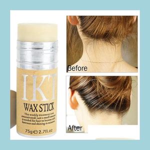 Pomades Waxes Hair Wax Stick Edge Control Finishing Flyaway Wand Natural Long Lasting Thin Baby Styling Gel Clay Cream 30Pcs Drop Dhoqh