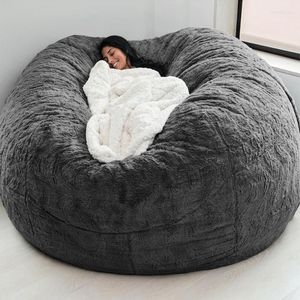 Stol täcker PV Velvet Beanbag Cover Solid Recliner Bean Bag CUSHION SOFA TATAMI vardagsrum