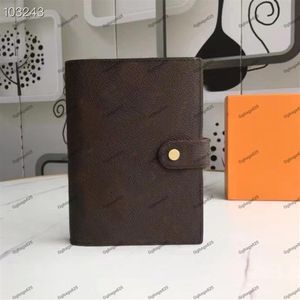 Wallet Small Notebook Cover Men Agenda Cover Work Business Fashion Credit Card Case Luxury Wallets Iconic Brown Waterproof Canvas R