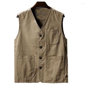 Men's Vests Size 6XL 7XL 8XL Men Military Waistcoat Many Pockets Vest Sleeveless Jacket Large Male Travel Coat Army Tactical Clothing