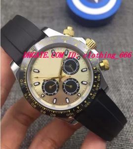 Watch Men 4 Colors Dial Ceramic Bezel 40mm Rubber Strap Automatic mechanical movement Men's Wristwatch