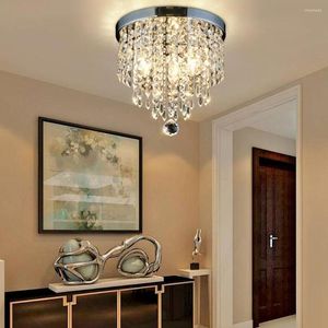 Ceiling Lights Modern Crystal Simple Lustre Plafonnier E14 LED Royal Lamp For Living Room Bedroom Restaurant Hallway Bar