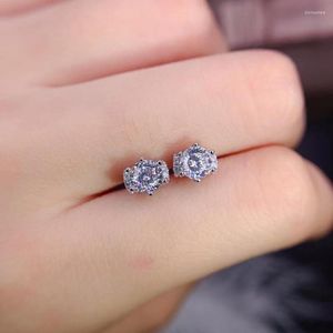 Stud￶rh￤ngen 2022 Est Moissanite f￶r kvinnliga smycken 925 Sterling Silver Shiny Better Than Diamond Good Gift