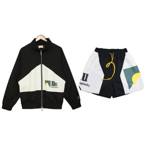 2022 NYHET HERRENS TRACKSUPT H￶gkvalitetszipper Coat Street Baggy Suit Women's Designer Hoodie Jacket Shorts Fashion Sportwear Jogging Sweatshirt kl￤der