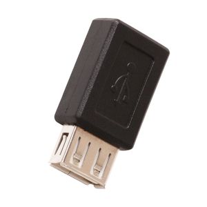 BALCK USB 2.0 Typ A Kvinna till Mini 5Pin Female Adapter Converter Cable Connector