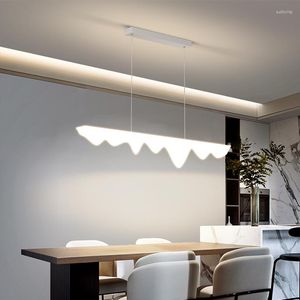 Lampadari Lampadario Illuminazione per soggiorno Camera da letto Ufficio 110V 220V Onda a sospensione Lampada a sospensione a LED da pranzo