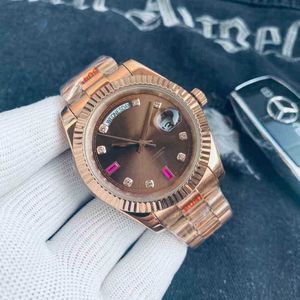 O5FF 2024Other Watches Prident Day Rose Gold Eternal Fashion Mens Watch Stainls steel Strap Automatic mechanical movement