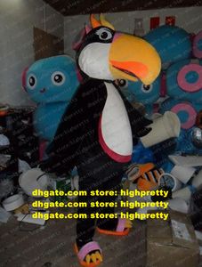 TOCO TOUCAN MASCOT COSTUME MAGPIE PICA PICA CROW RAVEN Blackbird karaktär Ny stil Nystest Circularize Flyer ZZ5074