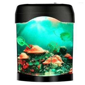 Luzes noturnas LED LELLYFISH Lava Tank Aquário Usb Luz para decoração em casa Crianças homens Mulheres Presente de aniversário