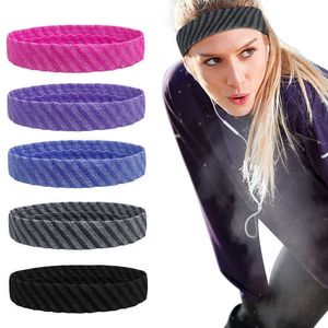 Yoga hårband unisex män kvinnor sport pannband svett band silikon gym som kör yoga pannband utomhus fitness svett band huvudkläder sportsäkerhet l221027