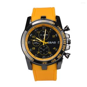Wristwatches Fashion Men's Digital Watch Stainless Steel Luxury Sport Analog Quartz Modern Men Wrist Yellow Relogio Masculino