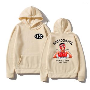 Felpe con cappuccio da uomo 2022 Anime Hajime No Ippo Kamogawa Boxe Palestra Donna Inverno Uomo Felpa con cappuccio Primavera/Autunno Felpa Hip Hop Harajuku Sudadera