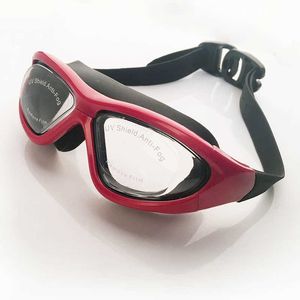 Goggles New Adult Swimming Goggles Antifog Electroplate Swim Glasses Big Box Linser Equipm Wholesale L221028