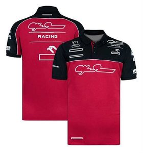 F1 Driver T-Shirt Men e feminina Team Racing Suit de manga curta Macaros de carro de camisa de lapela de lapela PLUS PLUS SIZER PODE SER CULTA 48E4