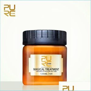 Acondicionador de champ￺ Purc Masilla m￡gica para el cabello 120 ml de profundidad Da￱o Piel de ra￭z Tratamiento del cuero cabelludo Nourishing Lotion Caballado Condici￳n DHPKF
