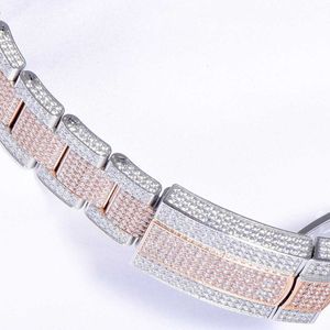 Armbandsur Diamond Mens Watch Automatic Mechanical Watch 41mm med diamantpäckt stålkvinnor Fashion Wristwatch Armband Montre de Luxe7C9XBQL5RHLI