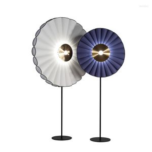 Lâmpadas de chão Lâmpada LED LED mais recente lótus LOTUS 5W Tecido Iluminação de luxo