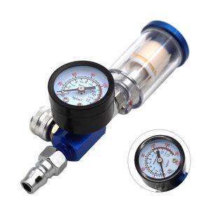 Spray Guns Air Regulator Gauge In-Line Water Trap Filter Tool JP/EU/US Adapter Pneumatische accessoires 221103