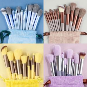 13pcs Makeup Brushes Soft Fluffy Set For Cosmetics Foundation Blush Powder Eyeshadow Blending Makeup Brush Beauty Tool