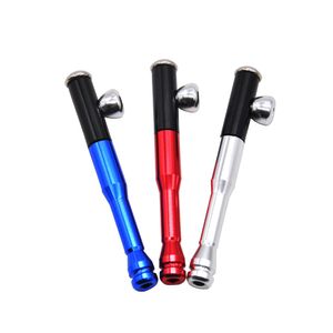 Smoke Shop Metal Pipe Clean Tobacco Pipes Portable Baseball Pipe Filter Holder