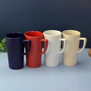600ml Ceramic Cups Matte Coffee Mug Large Capacity Creative Drinkware Coffe Tea Cup Novelty Gift Custom
