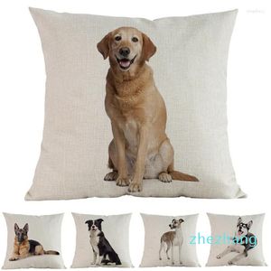 Pillow Cas World's Famous Large Breed Dogs The Labrador Shepherd Husky Doberman Whippe Case Home Sofa Chair Decoration Cover