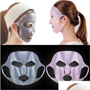 Other Skin Care Tools Reusable Sile Face Mask Holder For Sheet Masks Moisturizing Facial Er Prevent Evaporation Beauty Skin Care Too Dhrdu