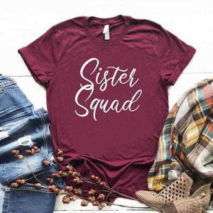 Syster Squad Women Tee Casual Hipster Funny T-shirt Lady Yong Girl Top Drop Ship