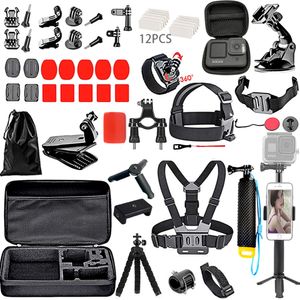 Other Camera Products Super Suit Sport Accessories Mount Helmet Strap For Gopro Hero 10 9 8 7 5 4 Sjcam Sj4000 221103