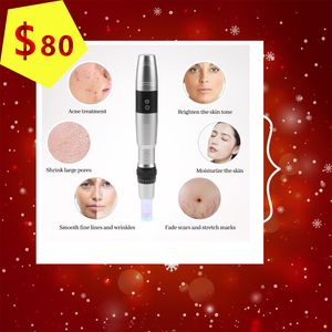 Beleza doméstica mesoterapia dermapen derma Pen Tratamento facial nano microaneedle sistemas drpen sem fio com 3 pcs de lítio Preço recarregável