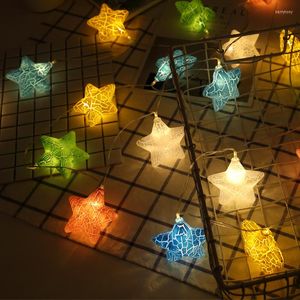 Strings 1.5M 10LED Night Light Fairy Garden Stars String Lights Battery USB Powered For Christmas Decorations Home Outdoor