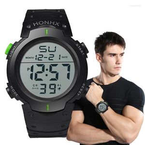 Wristwatches Men Sport LED Watches Top Brand Digital Clock Multi-Functional Rubber Man Fitnes Athlete Timekeeping Electronic Watch Reloj