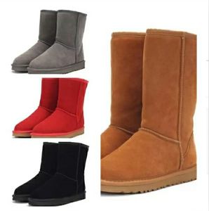 2022 الساخن بيع Aus الكلاسيكية أحذية دافئة الأوسط U5825 طويل القامة 5815 النساء أحذية الثلج لينة جلد الغنم الدفء التمهيد جودة عالية