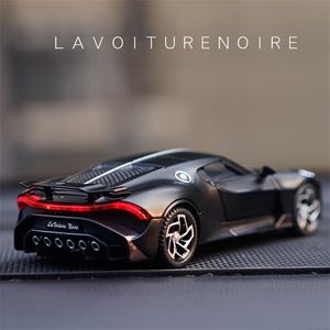 Druckguss-Modellauto 1 32 Bugatti Lavoiturenoire Black Dragon Supercar Spielzeuglegierung Druckgussfahrzeuge für Kinder 221103