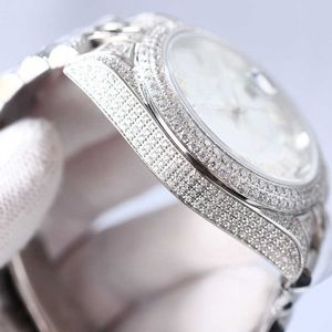 3BJE orologio da polso classico orologio da uomo con diamanti orologio meccanico automatico 41 mm con acciaio 904L tempestato di diamanti per uomo orologio da polso impermeabile FashionHQ8F92J6