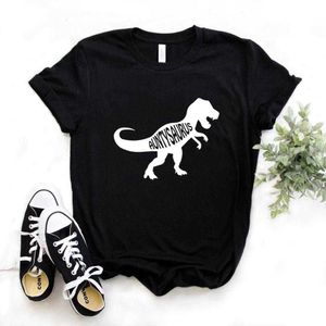 Auntysaurus Dinosaur Women Tshirts Casual Funny T Shirt For Lady Yong Girl Top Tee