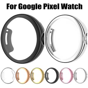 Custodia protettiva antigoccia per copertura completa in TPU galvanico Protezione morbida per schermo trasparente per custodie per accessori Smartwatch Google Pixel Watch