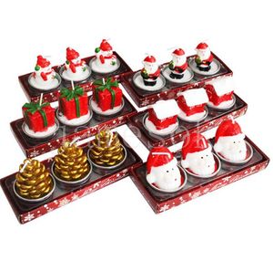 Santa Claus snowman Xmas-tree candles Xmas Party Decoration Carnival night Peace candle creative Christmas gifts DE893