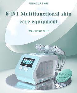 Multi-Functional Beauty Equipment 8 in 1 Oxygen bubble skin comprehensive beauty instrument ultrasound facial eye machine