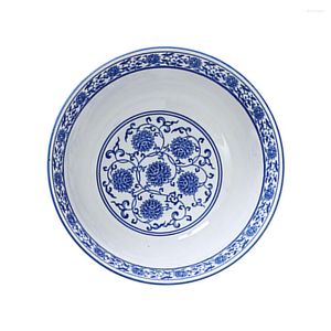 Tigelas tigas tigela sopa cerâmica salada ramen macarrão macarrão pho cereais profunda porcelana japonesa que serve mixando placas bluechinadinner