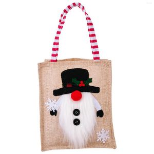 Storage Bags Gnome Christmas Gift Treat Multifunctional Burlap For Gifts Wrapping