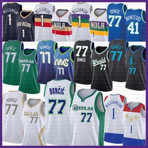 Basketbol Forması 77 41 Zion En İyi Williamson Erkekler Erkekler 1 Luka Doncic Dirk Nowitzki 434