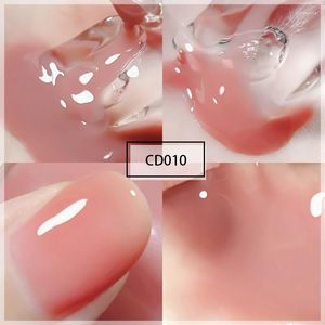 Nail Polish Jelly Ice Transparent Nude Color Free Baking Can Tear The White