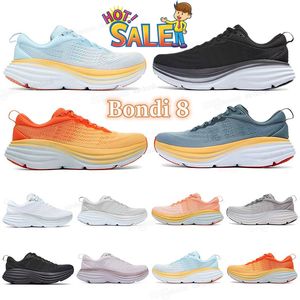Hoka One Bondi 8 Koşu Ayakkabıları Hafif Yastık Uzun Mesafe Yol Bir Koşucu Ayakkabı Erkekleri Kadın Spor Ayakkabıları Dropshipings Kabul Edilen Yaşam Tarzı Boyutu 36-45