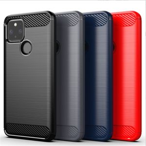 Bürstete Textur -Telefonhüllen für Google Pixel 7 3 6 Pro 6a 5 2 XL 4 4A 5G Pixel6 5A 3A 3xL 6pro Deckel Carbon Faser Luxus -Hülle Abdeckung